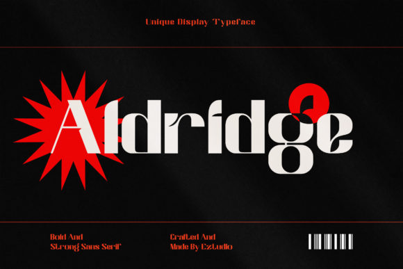 Aldridge: The Bold Display Font for Modern Brand Identity