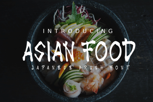 Asian Food: The Ultimate Japanese-Inspired Display Font
