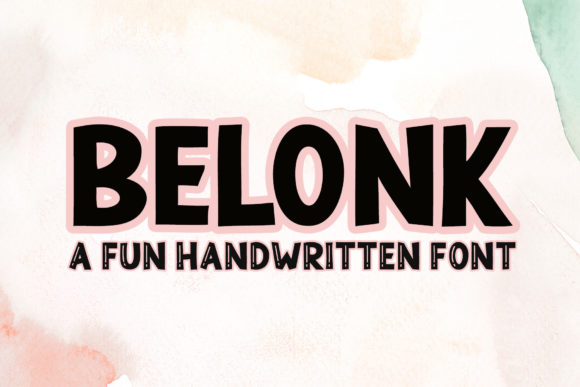 Belonk: A Bold Display Font for Playful Brand Identity