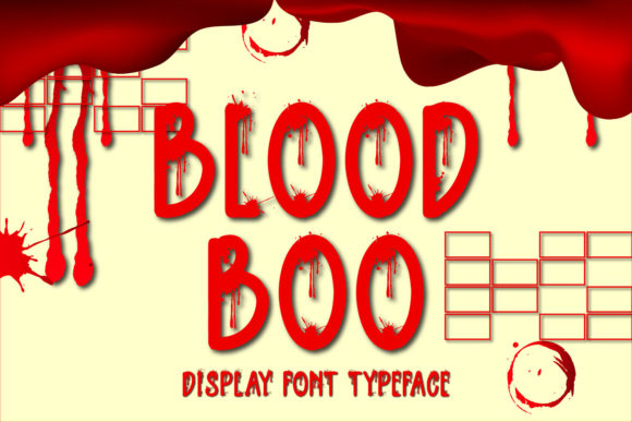 Blood Boo: A Spooky Display Font for Editorial Projects