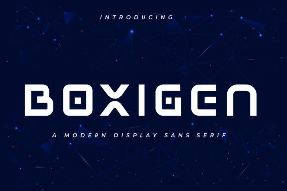 Boxigen: The Bold Display Typeface for Modern Makers