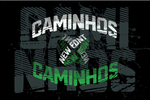 Caminhos: A Bold Display Font for Handmade Creators
