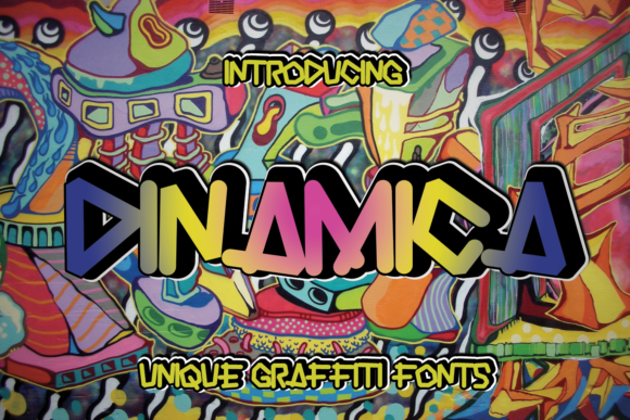 Dinamica: The Graffiti Display Font for Bold Crafts