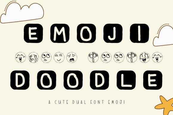 Emoji Doodle: The Trendy Display Font for Modern Design
