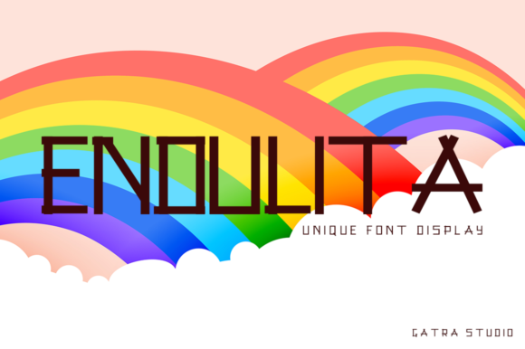 Endulita: A Squared Display Font for Modern Editorial Design