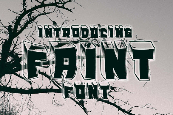 Faint: The Urban 3D Display Font for Campaigns That Demand Attention