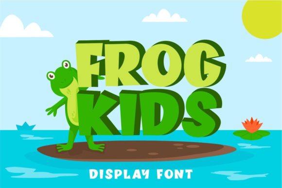 Frog Kids: A Chunky Display Font for Digital Branding