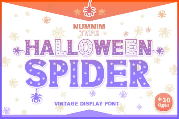 Halloween Spider: A Bold Display Font for Editorial Design
