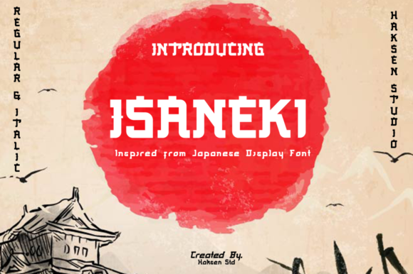 Isaneki: A Unique Japanese Display Font for Digital Design