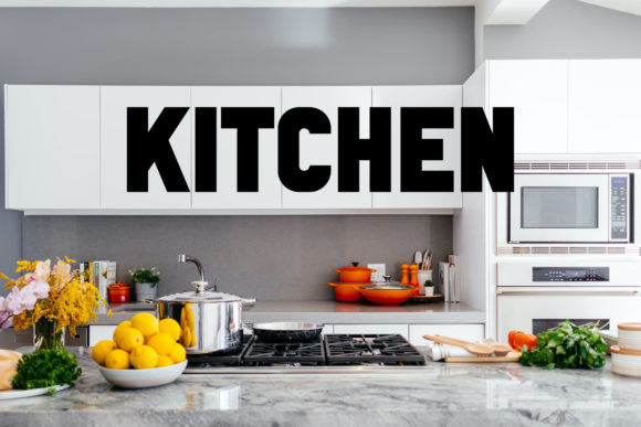 Kitchen Display Font for Modern Web Design