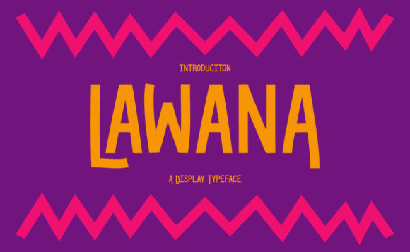 Lawana: A Bold Display Font for Modern Branding Projects