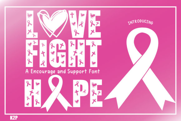 Love Fight Hope: A Bold Display Typeface for Supportive Editorial Projects