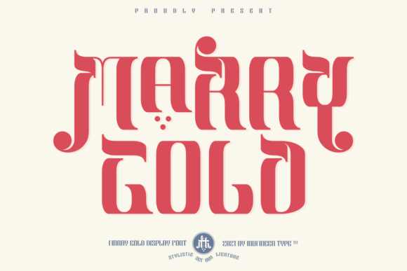 Marry Gold: A Stylish Display Font for Editorial Design