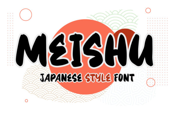 Meishu: A Bold Japanese Inspired Display Font for Crafters