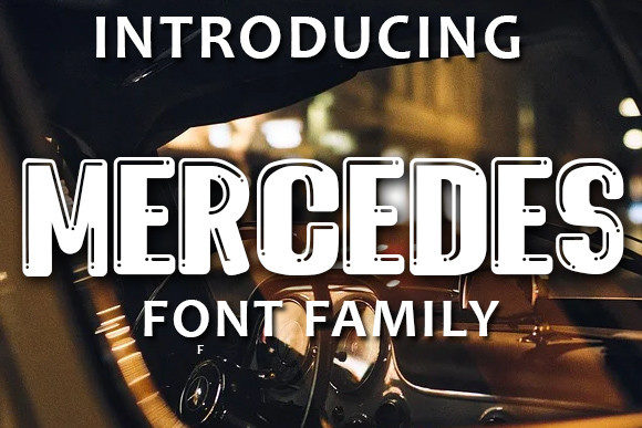 Mercedes: A Cool Display Font for Bold Business Branding