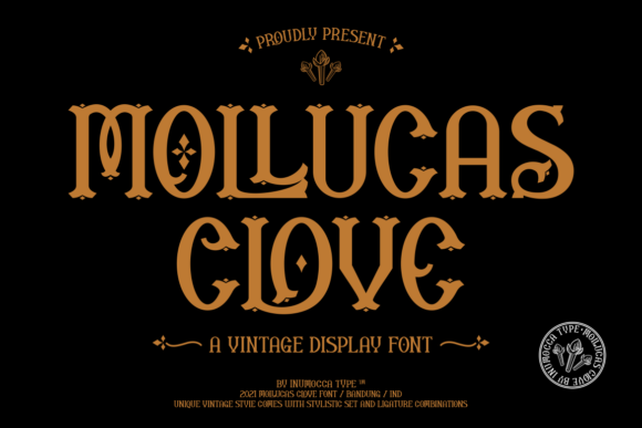 Mollucas Clove: A Bold Vintage Typeface for Creative Branding