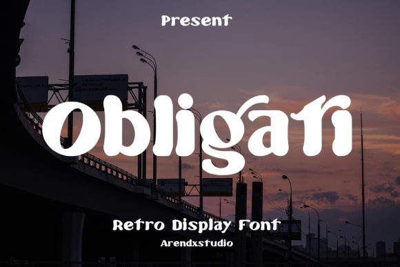 Obligati: A Bold Retro Display Font for Modern Web Design