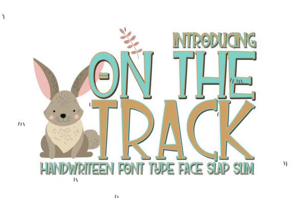 On the Track: A Whimsical Display Font for Creative Projects
