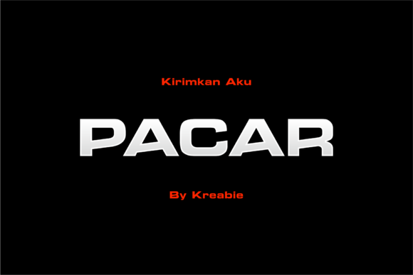 Pacar: The Bold Display Font for High-Impact Campaigns