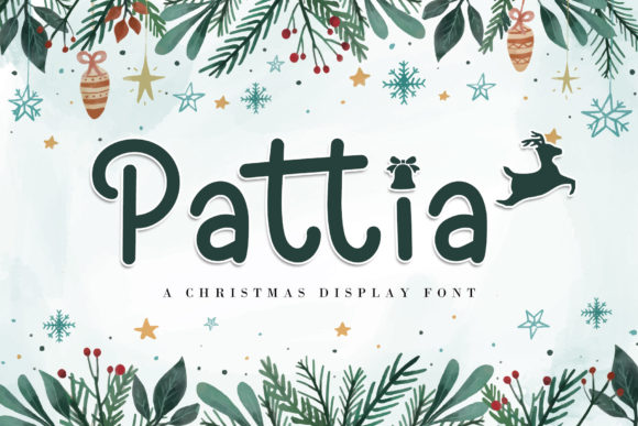 Pattia: The Joyful Display Font for Festive Campaigns
