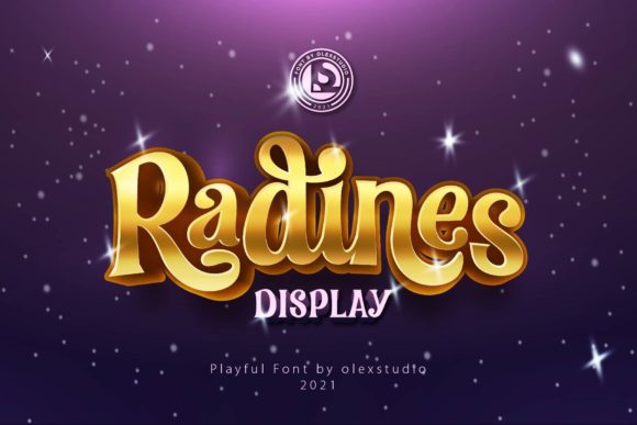 Radines: A Bold Retro Display Font for Strong Brand Identity