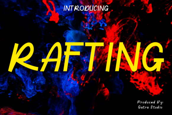Rafting: A Fun Display Font for Creative Product Makers