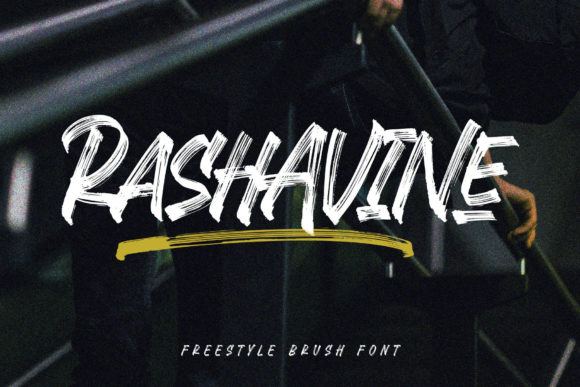 Rashavine: The Brushed Display Font for Trendy Branding