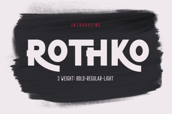 Rothko: A Bold Retro Display Font for Modern Branding