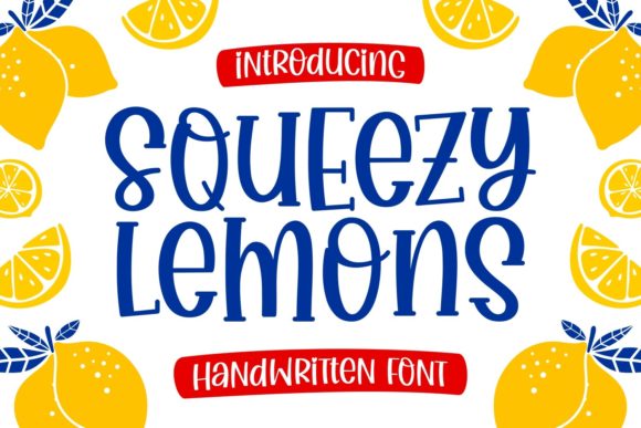 Squeezy Lemons: The Perfect Display Font for Handmade Brands