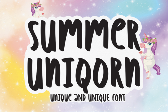 Summer Uniqorn: The Bold Display Font for Vibrant Brand Identity