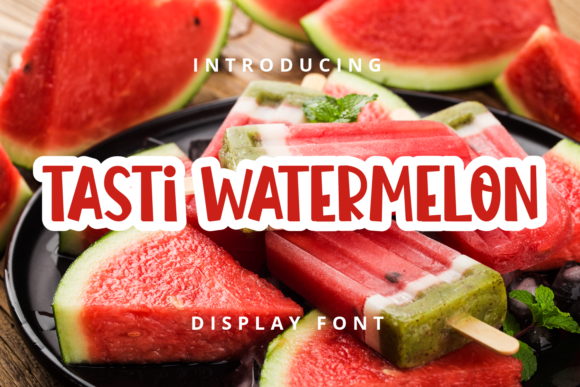 Tasti Watermelon: A Playful Typeface for Editorial Design