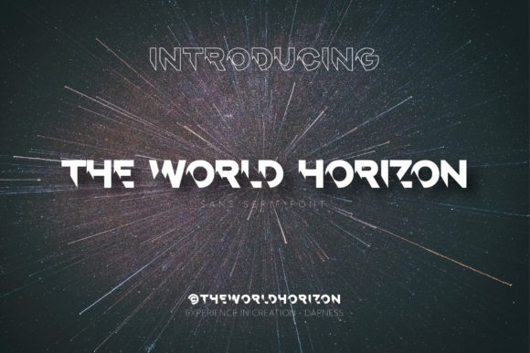 The World Horizon Font for Bold Web Design and Branding