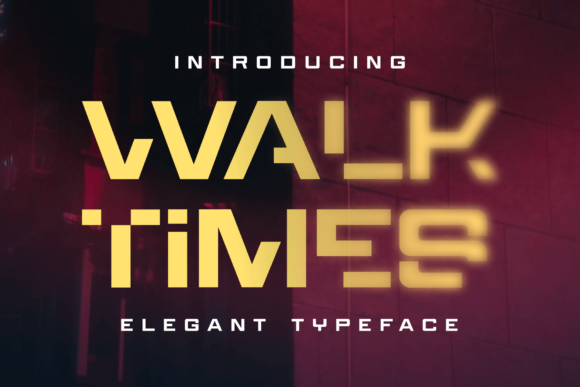 Walktimes: The Bold Display Font for Unique Digital Brands