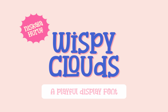 Wispy Clouds: The Playful Display Font for Quirky Branding