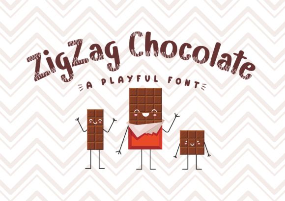 Zigzag Chocolate: A Playful Display Font for Editorial Design
